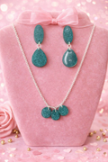 Elegant Teal Glam Set