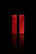 Statement Red Glitter Bars