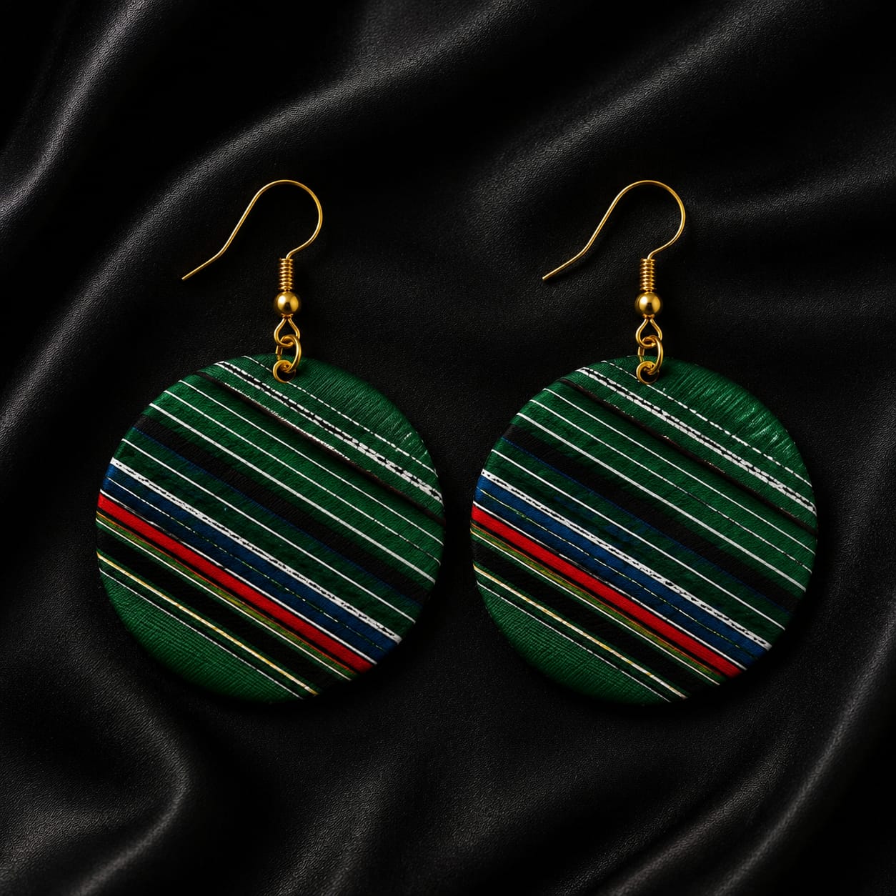 Heritage Stripes Venda Earrings